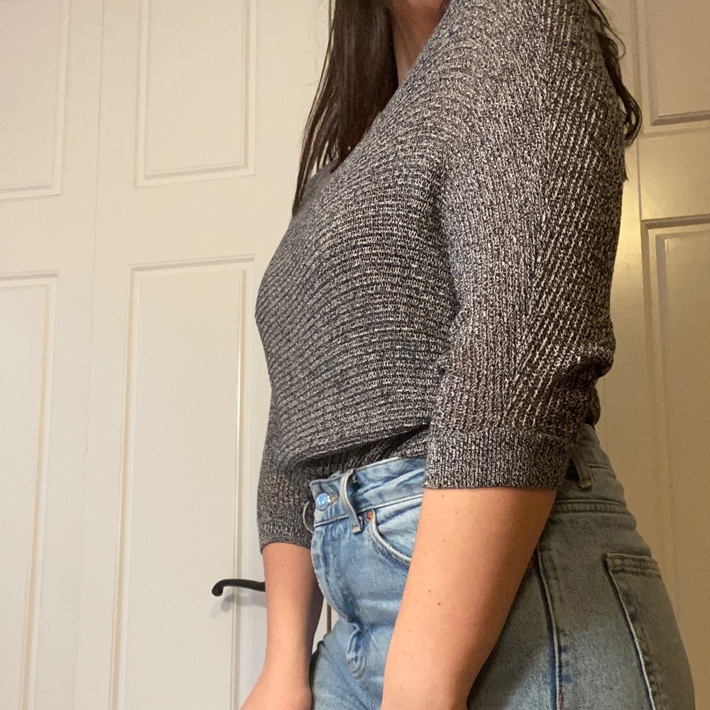Express gray top